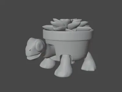 tree turtles Low-poly 3D model