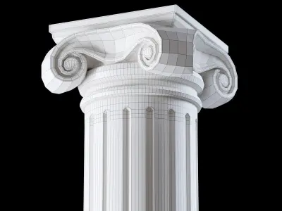 01 Ionic column order 3D model