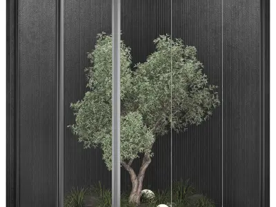 INDOOR PLANT SET 0- tree and bush 3D model