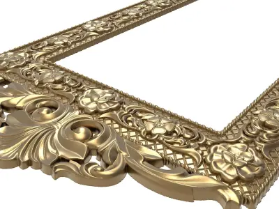 Carved Picture Frame 3D model
