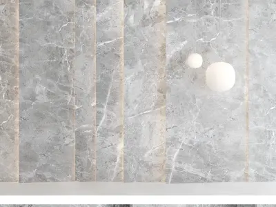 Decorative wall panel set 82 3D model