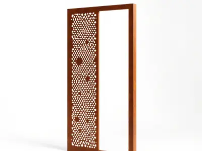 Ornate Decorative Screen Panel D Model Pack Low-poly 3D model