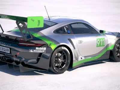Porsche 911 GT3R 2019 3D model