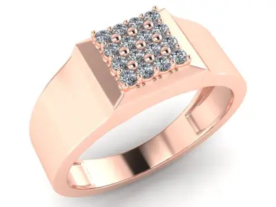 light weight gold diamond rings-C111116SKCH2025996-wt-5-10 3D print model
