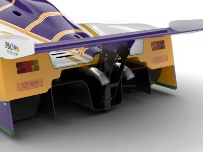 Jaguar XJR-9 Silk Cut Racing 1988 3d model 3D model