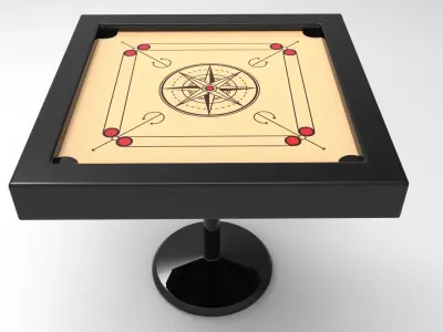 Carrom Board 3D model