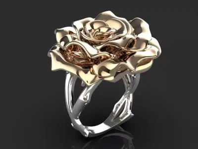 ring rose 3D print model purchase