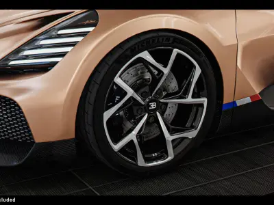 Car Lighting Scene Low-poly 3D model