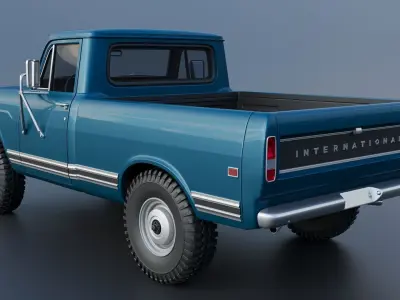International Pickup 1972 3D print model