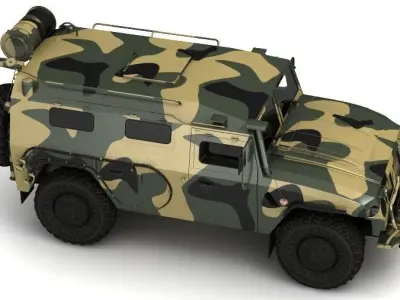 GAZ TIGR 3D model 3D model