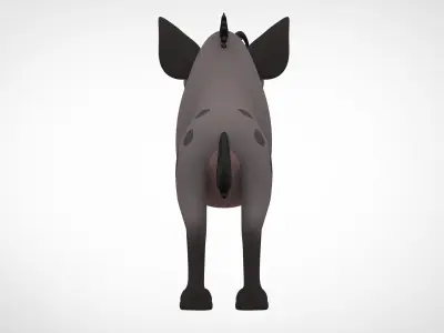 Shenzi cartoon hyena 3D model