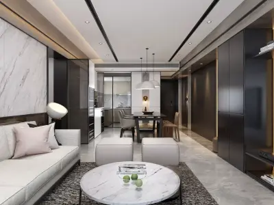 living room  Interior 3D model