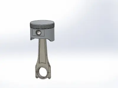 V12 Cylinder with other parts 3D print model