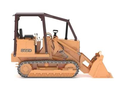 Case 855D Crawler Loaders 3D model
