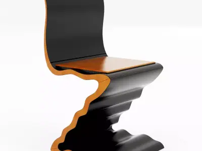 Zig Zag Chair 788 by Garry Knox Bennett 3D model