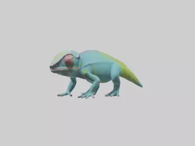 Chameleon blending in model 3D model