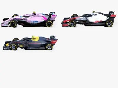 Formula 1 2018 cars Pack 2 3D model