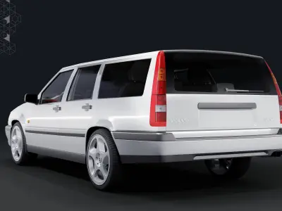 VOLVO 850 1991-1997 Game-ready Low-poly 3D model