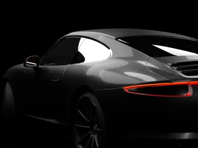 Porsche 911 exterior 3D model