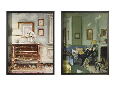 Vintage Painting Set 3D model