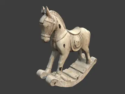 Decorative Horse Low-poly 3D model