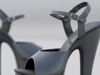 Pole Dancing Platform High Heel Shoes 3D model