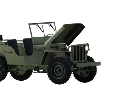 WILLYS JEEP 1940S 3D model