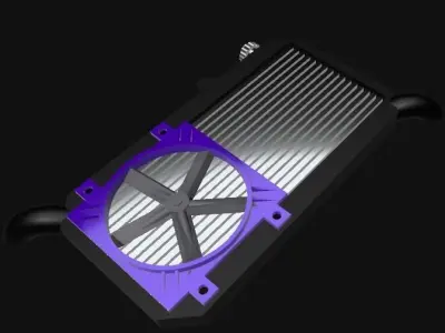 RC Car Drift 1 10  Intercooler V2 3D print model