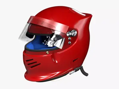 Bieffe Aero Racing Helmet 3D model