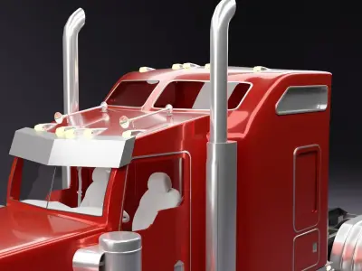 Kenworth W900 3D model