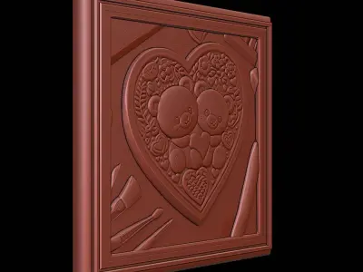 3d printable Valentine ornament 3D print model