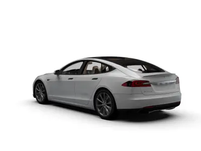 TESLA MODEL S Low-poly 3D model