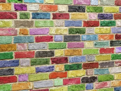 Bricks wall 3D model