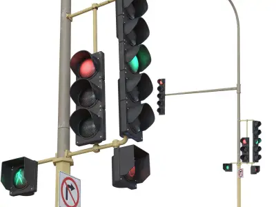 Traffic Lights 3D model