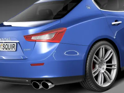 Maserati Ghibli 2014 3D model