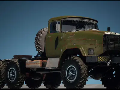 Truck Levo M2542 - Unreal Engine Project Low-poly 3D model