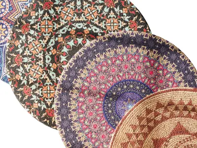 round carpet 6 3D model