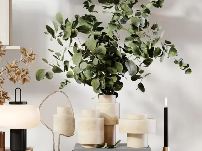 Decorative Set 237 Low-poly 3D model