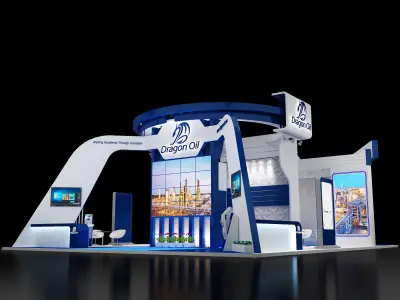 Booth Exhibition Stand a241a 3D model