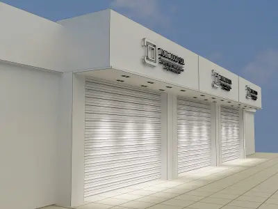 Car service entrance logo sign a607C  3D model