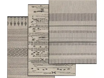 Rug Set 1496 3D model
