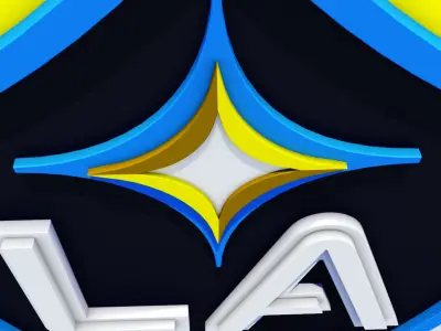LA Galaxy Crest 3D model