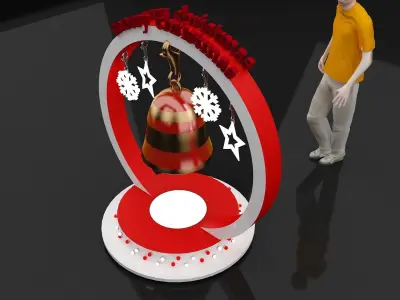 Christmas Gift Event Stand a344 3D model