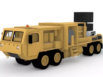 Mobile Power Distribution Truck 3 Sci-Fi Energy 3D print model