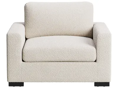 Armchair stone beam 3D model