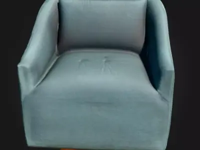 Swivel Elegance Chair Low-poly 3D model