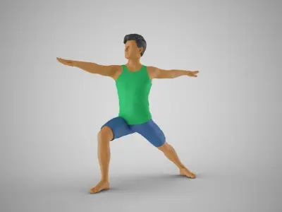 Man Warming Up 3D print model