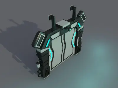 Sci fi Door  3D model