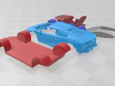 Temerario - Separate Parts STL Model 3D print model