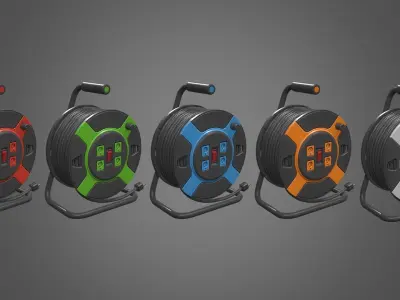 Power Station Portable Outlet Low-poly 3D model